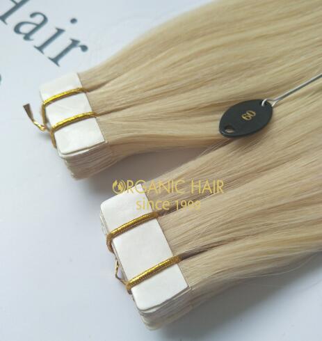 Hot sale double drawn tape in hair extensions #60  A60